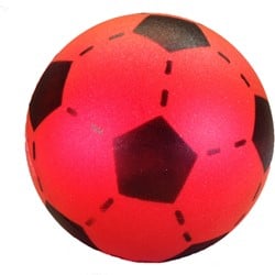 Foam Voetbal Rood (20cm)