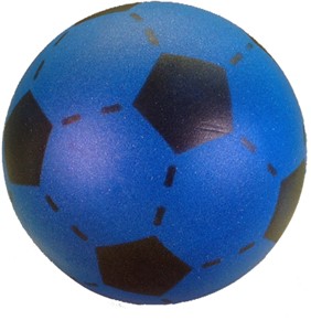 Foam Voetbal Blauw 20cm