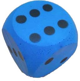 Atabiano Grote Dobbelsteen 15 Cm Blauw atabiano kopen in de aanbieding