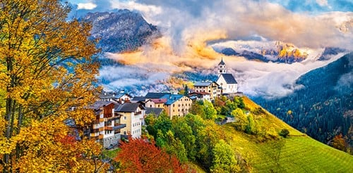 Colle Santa Lucia, Italy Puzzel (4000 stukjes)-2