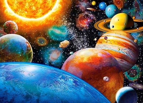 Planets and their Moons Puzzel (300 stukjes)-2