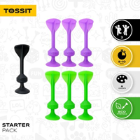 Tossit Partyspel - Starter Pack (Paars-Groen)-2