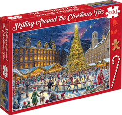 Skating Around the Christmas Tree Puzzel (500XL)
