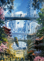 Future Cities - Markets District Puzzel (1000 stukjes)-2