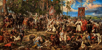 Art collection - Kosciuszko at Raclawice Jan Matejko Puzzel (4000 stukjes)-2