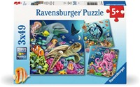 Betoverende Onderwaterwereld Puzzel (3 x 49 stukjes)