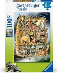 Dieren Collage Puzzel (100 XXL stukjes)