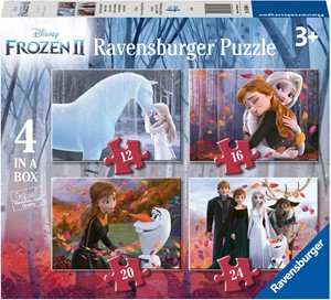 Afbeelding van het spelletje Frozen 2 - Liefde en vriendschap Puzzel (4 in 1)