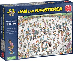 Jan van Haasteren - Skateboarden In De Bowl Puzzel (1000 Stukjes)