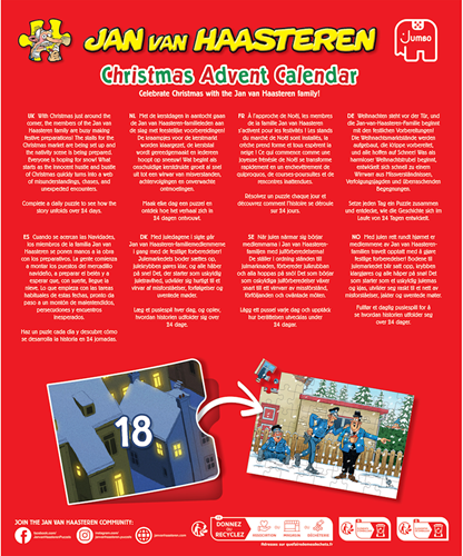 Jan van Haasteren - Adventskalender 2026 Puzzel (24 x 54 stukjes)-3