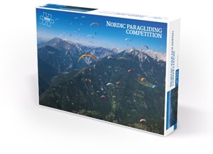 Afbeelding van het spelletje Nordic Paragliding Competition Puzzel (1000 stukjes)