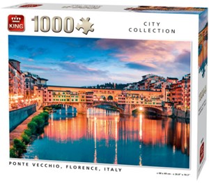 Afbeelding van het spelletje Ponte Vecchio, Florence Puzzel (1000 stukjes)