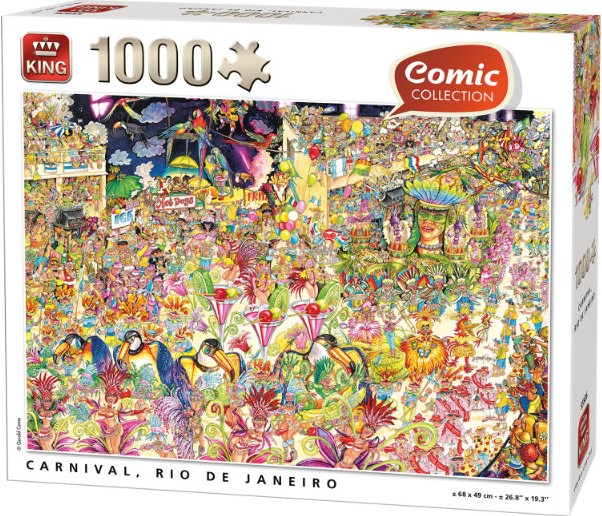 Comic - Rio de Janeiro Carnaval Puzzel (1000 stukjes) kopen Spellenrijk.nl