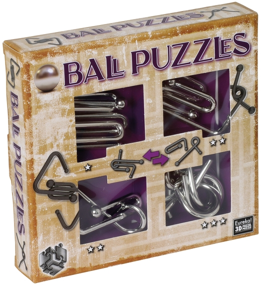 Ball Metalen Breinbrekers Puzzel - Paars - kopen bij