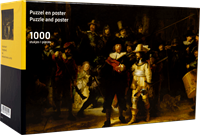De Nachtwacht - Rembrandt van Rijn Puzzel (1000 stukjes)