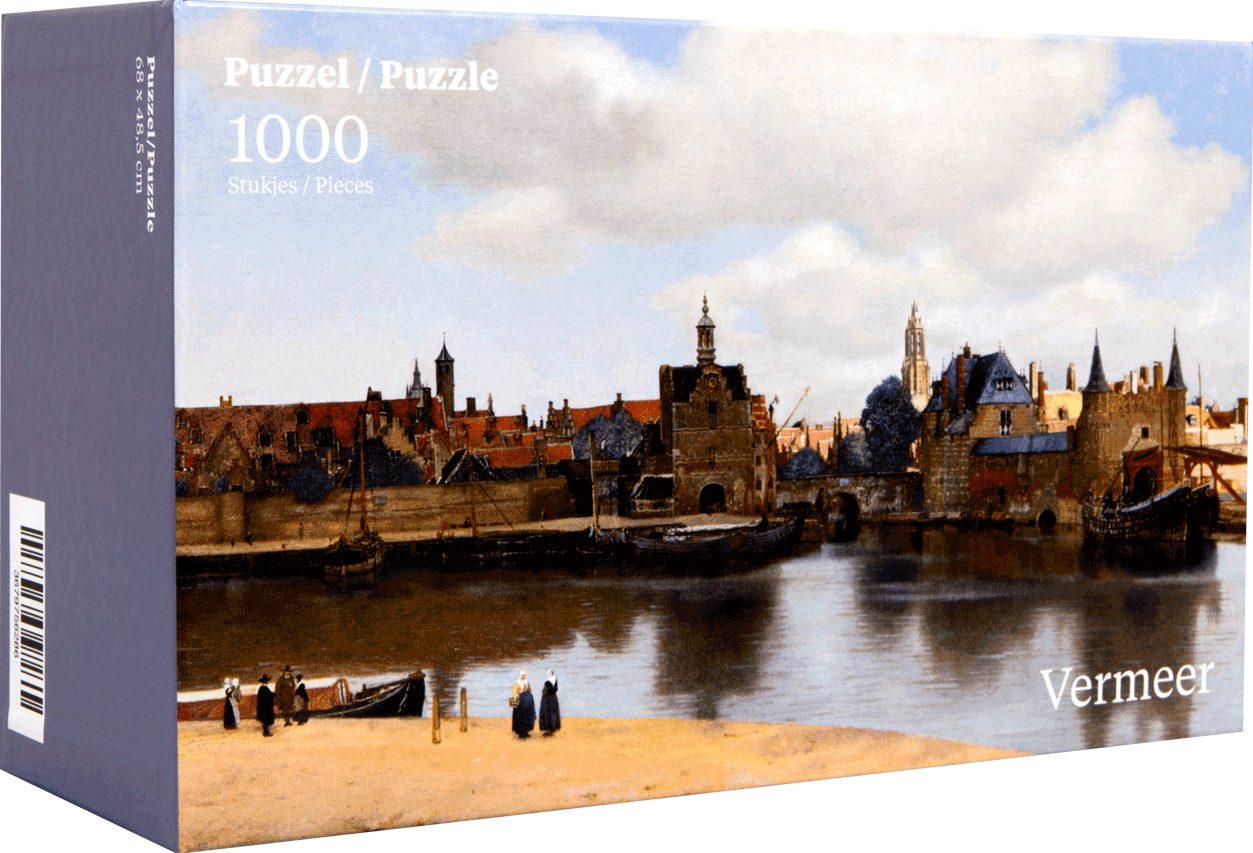 wassen mythologie Industrialiseren Gezicht op Delft - Johannes Vermeer Puzzel (1000 stukjes) - kopen bij  Spellenrijk.nl