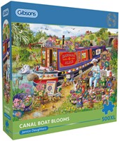 Janice Daughters- Canal Boat Blooms Puzzel (500XL stukjes)