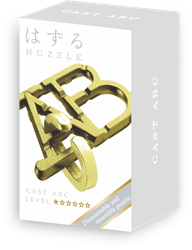 Mini Huzzle Cast Puzzle - ABC Gold (level 1)