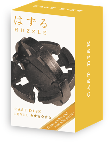 Mini Huzzle Cast Puzzle - Disk Black (level 2)