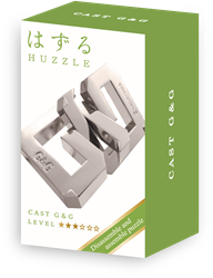 Mini Huzzle Cast Puzzle - G&G Silver (level 3)