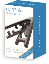 Mini Huzzle Cast Puzzle - Keyhole Black (level 4)
