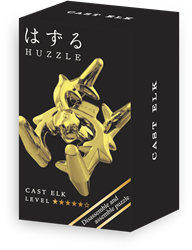 Mini Huzzle Cast Puzzle - Elk Gold (level 5)