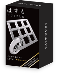 Mini Huzzle Cast Puzzle - Duet Silver (level 5)