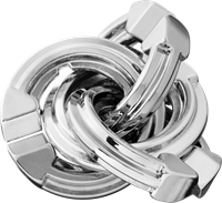 Mini Huzzle Cast Puzzle - Cyclone Silver (level 5)-2