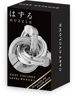 Mini Huzzle Cast Puzzle - Cyclone Silver (level 5)