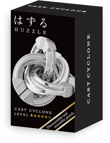 Mini Huzzle Cast Puzzle - Cyclone Silver (level 5)