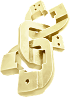Mini Huzzle Cast Puzzle - Chain Gold (level 6)-2