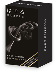Mini Huzzle Cast Puzzle - Enigma Black (level 6)