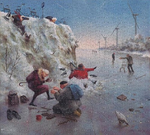 Marius van Dokkum - IJspret Puzzel (1000 stukjes)-2