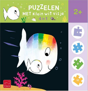 Afbeelding van het spelletje Clavis - Klein Wit Visje 4 in 1 Puzzel