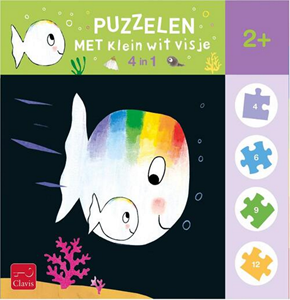 Afbeelding van het spel Clavis - Klein Wit Visje 4 in 1 Puzzel