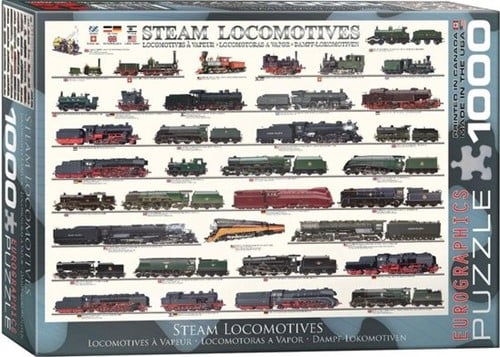 Steam Locomotives Puzzel (1000 stukjes)