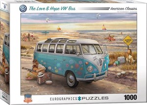 Afbeelding van het spelletje The Love & Hope VW Bus Puzzel (1000 stukjes)