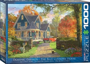 Afbeelding van het spelletje The Blue Country House - Dominic Davison Puzzel (1000 stukjes)