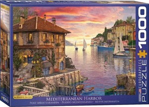 Thumbnail van een extra afbeelding van het spel Mediterranean Harbor Puzzel (1000 stukjes)