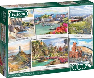 Afbeelding van het spelletje Falcon- Welcome to Wales Puzzel (1000 stukjes)