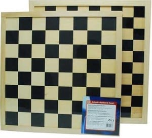 HOT Games Schaak / Dambord Zwart (40 cm)