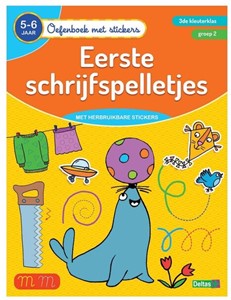 Afbeelding van het spelletje Oefenboek - Eerste Schrijfspelletjes 5-6 jaar