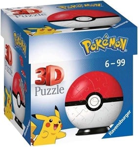 Afbeelding van het spelletje 3D Puzzel - Pokemon Pokeball (54 stukjes)