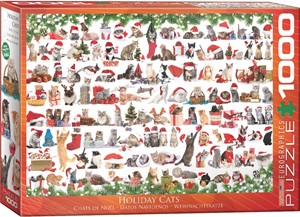 Afbeelding van het spel Holiday Cats Puzzel (1000 stukjes)