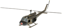 Helicopter UH-1 Huey Color Bouwpakket