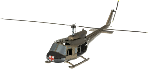 Helicopter UH-1 Huey Color Bouwpakket