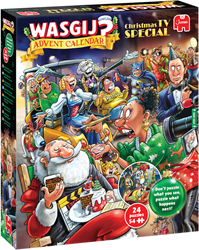 Wasgij - Adventskalender 2026 Kerstmis TV Special Puzzel (24 x 54 stukjes)