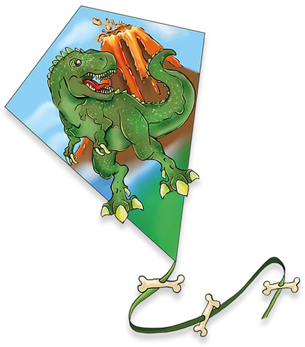 Vlieger Diamant T-Rex (65 x 55 cm)