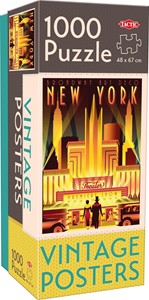 Afbeelding van het spelletje Vintage - New York Poster Puzzel (1000 stukjes)