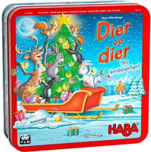 Afbeelding van het spelletje Dier Op Dier - Het Kerststapelspel